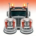 Single-Unit New LED Rotating Warning Light, Flashing 12V-24V, Aluminum Base Emergency Warning Light - Image 3