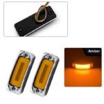 10-Pack Amber 12-24V DC Waterproof LED Side Marker Lights for Cars, Trucks, Trailers, RVs, Vans Turn Signal Lights / Running Lights - Image 2
