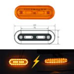 10-pack with 28 COB bulbs, high-brightness dual-function steady/flashing light source, compatible with trucks, heavy-duty pickups, RVs, and SUVs, 12V DC - Image 3