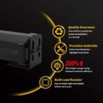 Led Traffic Advisor Strobe Light Bar, 24IN COB LED Warning Lights, 16 Modes Safety Flashing Police Light Bars with Cigar Lighter for Emergency Vehicles Trucks - Image 5