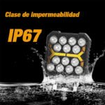 4 Inch Tractor Lights Pod, 12v LED Flood Lights 15000LM IP68 Work Lights White Amber Worklight Auxiliary Spotlights for Truck Tractor SUV ATV Boat Car 5PCS - Image 6