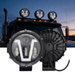 2pack 7 INCH Headlight+ 4 INCH Fog Lights Fit For 2001-2016 Freightliner Coronado,DOT Headlights with Amber Turn Signals&White DRL,800% Brightness 6000K White Hi/Low Sealed Beam - Image 7