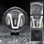 2pack 7 INCH Headlight+ 4 INCH Fog Lights Fit For 2001-2016 Freightliner Coronado,DOT Headlights with Amber Turn Signals&White DRL,800% Brightness 6000K White Hi/Low Sealed Beam - Image 6