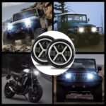 2Pack 7-Inch Round LED Off-Road Lights with X-Shaped DRLs – 8000 Lumens Spot & Flood Combo Work Lights – Compatible with Wrangler, ATV, SUV, UTV, Trucks, Pickups, 4x4s, F-150 - Image 5