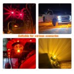 2 Glass Watermelon Lamps with Transparent Lens LED Side Markers, IP67, Suitable for Trucks, Trailers, and Off-Road Vehicles - Image 4