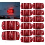 12-Pack Amber 4-Inch LED Side Marker Turn Signals with Flashing, for Trucks, Trailers, Pickup Trucks, SUVs - Image 4