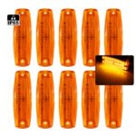 10-Pack High-Brightness COB Clearance Lights Suitable for Pickup Trucks, Buses, Trucks, Vans, Trailers, and Cargo Vehicles 24V DC