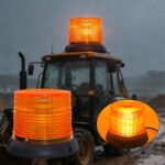 2Pcs Amber Warning Flashing Light with Magnetic Base, 12-24V Warning Safety Flashing Light, Suitable for Trucks, SUVs, Fire Trucks, Snow Plows, and Rescue Vehicles - Image 2