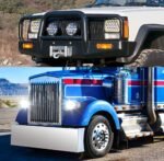 2Pcs H6054 Headlights with Yellow Halo, High/Low Sealed Beam 5x7 Headlights Compatible with H5054 H6054LL H6014 69822 6052 6053 Pickup Truck Off-Road Van 7x6 Headlights with H4 Socket and Wiring Harness - Image 5