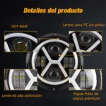 2Pack 7-Inch Round LED Off-Road Lights with X-Shaped DRLs – 8000 Lumens Spot & Flood Combo Work Lights – Compatible with Wrangler, ATV, SUV, UTV, Trucks, Pickups, 4x4s, F-150 - Image 4