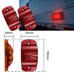 12-Pack Amber 4-Inch LED Side Marker Turn Signals with Flashing, for Trucks, Trailers, Pickup Trucks, SUVs - Image 5