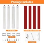 4Pack 12V LED Interior Light Bar 120LEDs 1800LM 8W DC Frosted 12 Volt led Strip Lights with ON/Off Switch 12v led Light Enclosed Trailer Truck Interior Lights for Camper Truck Van RV Trailer Cargo - Image 3