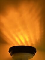 2Pcs 4 Inch Round Amber Super Bright 40 LED Diodes Mid-Turn Signal Tail Sealed Lights Rubber Grommet & 3-Prong Wire Pigtails for Trucks Trailers RV Boat Waterproof Flush Mount 12V - Image 5