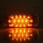 10Pcs6-inch Amber Trailer Side Marker Lights with Chrome Trim For trailers, trucks, tractors, pickup trucks, RVs, vans, trucks, and buses - Image 3