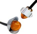 50-Pack Amber Mini Watermelon Lights, 3/4-inch Diameter, Vintage Dome Lens, Chrome-Plated Visor Frame, Suitable for Freightliner, Kenworth, Peterbilt Trailers and Heavy-Duty Trucks - Image 6