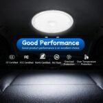 4-Pack 4-Inch 12V/24V LED Interior Dome Lights / Trunk Lights, 6500K White, with Switch — Suitable for Enclosed Trailers, Trucks, Campers, Vans, RVs, Utility Trailers, and Cargo Compartments. - Image 5