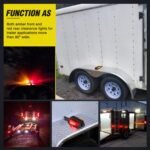 2-Pack LED Trailer Fender Lights — DOT Certified, Pre-Wired Clearance Lights; Chrome Finish with Amber Front Lights and Red Rear Lights — Suitable for Trucks, Campers, and RVs - Image 4