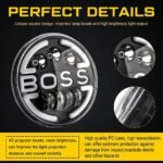 2Pcs 7 Inch LED Headlight Round, 160W 500% Angel Eye Halo Anti-glare High/Low Sealed Beam DRL Amber Turn Signal Light Compatible with Jeep Wrangler CJ JK LJ H1 H2 Hummer H1 H2 - Image 4