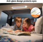 4Pack 12V LED Interior Light Bar 120LEDs 1800LM 8W DC Frosted 12 Volt led Strip Lights with ON/Off Switch 12v led Light Enclosed Trailer Truck Interior Lights for Camper Truck Van RV Trailer Cargo - Image 7