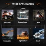 4 Pack LED Light Pods for Trucks, 4 Inch LED Tractor Work Lights 120W Round Spot Off Road Driving Light for ATV UTV RV Golf Cart Go Kart Lawn Mower SUV Offroad Lights - Image 7