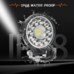 4 Pack LED Light Pods for Trucks, 4 Inch LED Tractor Work Lights 120W Round Spot Off Road Driving Light for ATV UTV RV Golf Cart Go Kart Lawn Mower SUV Offroad Lights - Image 4