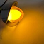 50-Pack Amber Mini Watermelon Lights, 3/4-inch Diameter, Vintage Dome Lens, Chrome-Plated Visor Frame, Suitable for Freightliner, Kenworth, Peterbilt Trailers and Heavy-Duty Trucks - Image 7