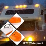 10Pcs Rectangular 4 Inch LED Front Rear Side Marker Clearance Lights Indicator [DOT Certified] for RV Camper Motorhome Truck Trailer - Image 5