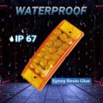 6-Pack 6-Inch Rectangular Lights 21 LED Trailer Brake Signal Light Strip Dual-Function Flashing & Sequential Compatible with Trucks, Heavy-Duty Pickups, RVs, SUVs 12V DC - Image 5