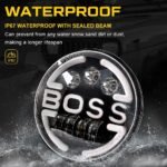 2Pcs 7 Inch LED Headlight Round, 160W 500% Angel Eye Halo Anti-glare High/Low Sealed Beam DRL Amber Turn Signal Light Compatible with Jeep Wrangler CJ JK LJ H1 H2 Hummer H1 H2 - Image 9