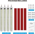 4Pack 12v LED Interior Light Bar，CT CAPETRONIX 120LEDs 1500LM 8W DC 12 Volt led Strip Lights with ON/Off Switch，for Enclosed Cargo Trailer, Car RV Van Truck Lorry Camper Boat Caravan Motorhome - Image 4