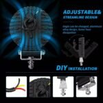 5-Pack 42W LED Work Lights — 4-Inch LED Spotlights (12V/24V, Round) — Suitable for Trucks, Off-Road Vehicles, ATVs, SUVs, UTVs, 4WDs, Boats, and Tractors - Image 3