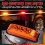 10Pcs 3 Led Trailer Light 3.9 Inch Front Rear Side Marker Lights Clearance Indicator Waterproof Sealed Surface Mounted Marker Light for RV Truck Trailer UTE UTV 12VDC - Image 4