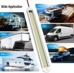 4Pack 12v LED Interior Light Bar，CT CAPETRONIX 120LEDs 1500LM 8W DC 12 Volt led Strip Lights with ON/Off Switch，for Enclosed Cargo Trailer, Car RV Van Truck Lorry Camper Boat Caravan Motorhome - Image 7