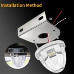 Watermelon LED Light Bracket installation guide showing pre-drilled holes and L-shape mounting