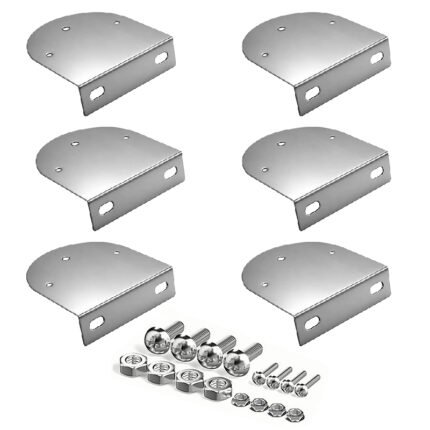 Close-up of L-shaped Watermelon LED Light Bracket with pre-drilled holes for easy mounting