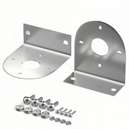 Watermelon LED Light Brackets full view, 304 stainless steel L-shape holder for car, truck, underglow, side, tail, and roof auxiliary lights