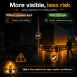 Amber watermelon truck marker lights installation accessories