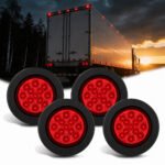 YFD Lighting 2.5 inch red 13 LED round marker clearance light 4pcs kit