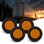 YFD Lighting 2.5 inch amber 13 LED round marker clearance light 4pcs kit