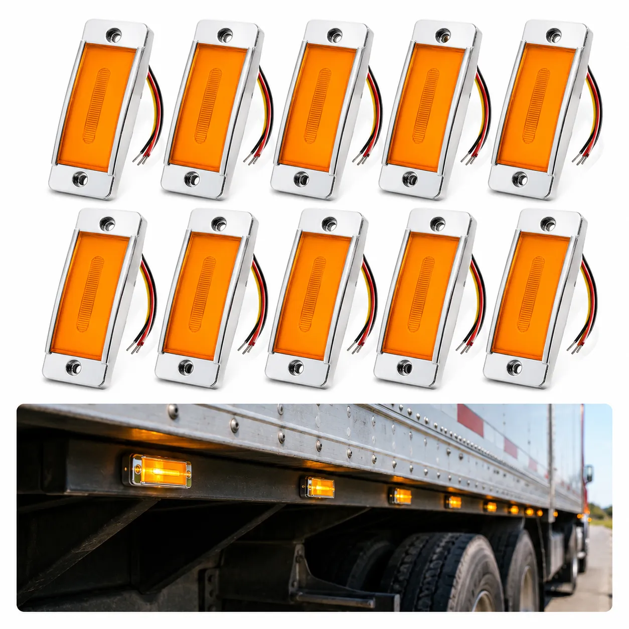 24V Truck Marker Light Steady On Flashing 24V truck marker light with steady on and flashing function