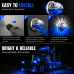 installation guide for white and blue watermelon truck lights