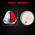 dimensions of white and red watermelon truck light with size details