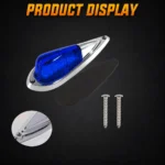 complete 5pcs blue truck cab lights kit with foam pads screws and mounting accessories