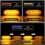 yfd lighting amber oval LED light for truck trailer pickup and commercial vehicles