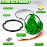 YFD Lighting 6 green LED watermelon lights with 6 foam pads and 12 screws included