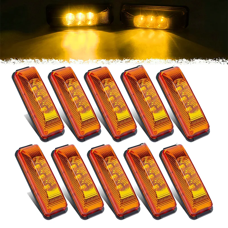 Amber Trailer Running Light with PC Lens Amber trailer running light with PC lens for clearance and marker lighting