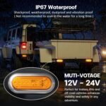 yfd lighting 6 inch amber LED strobe light with high low and flash modes