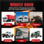 Amber trailer side marker light for night visibility and road safety