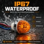IP67 waterproof amber mini watermelon LED marker light for trucks trailers and heavy duty vehicles