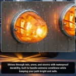 IP67 waterproof amber watermelon LED marker lights for trucks trailers RVs and exterior vehicle use